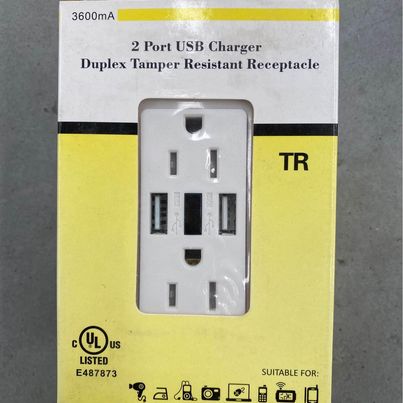 US style Power Point/GPO with 3.6A 2-Port USB Charger Outlet | Spare Parts