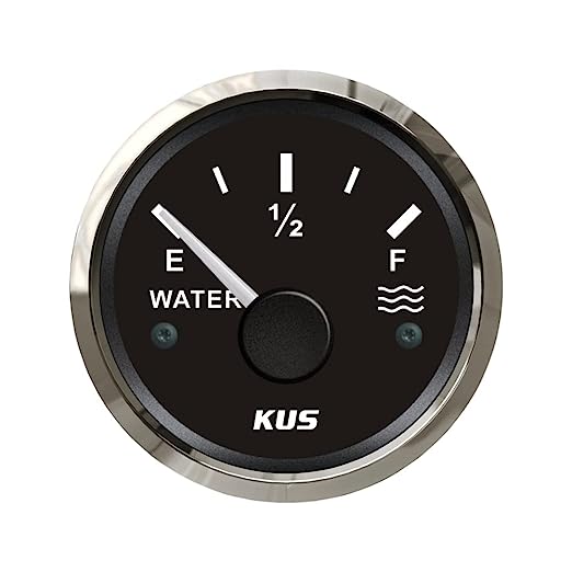 KUS | Water Level Gauge Meter Indicator | 0-190 Ohm - Backlight - 12V/24V - 52MM | Spare Parts