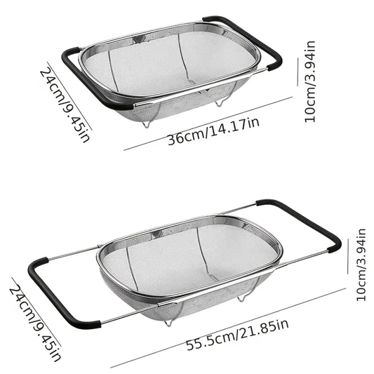 Compact Telescopic Drain Basket for RV Kitchen