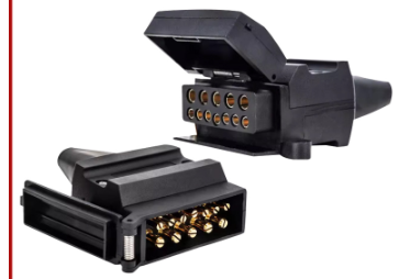 12-pin RV trailer plug socket