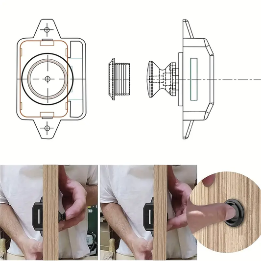 Drawer/Door Push - to - Open Latch