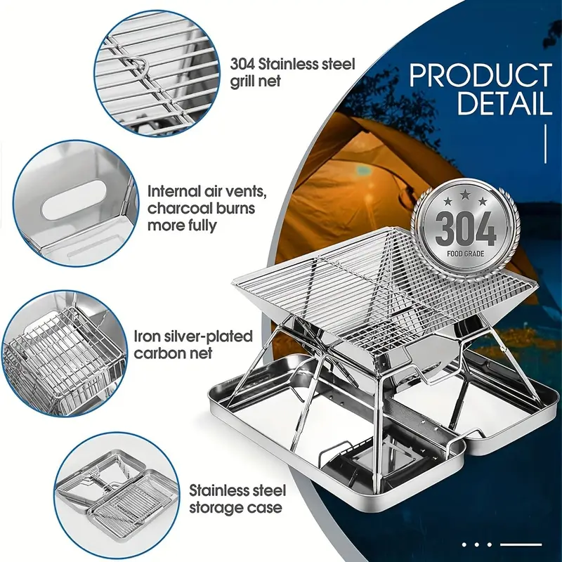 Outdoor Folding Barbecue Grill