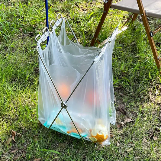 Outdoor Folding Trash Bag Stand