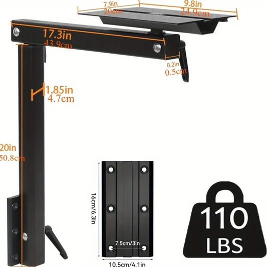 Liftable, Rotatable and Foldable Table Bracket