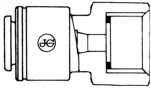 JG Female Adaptor 1/2" BSP Thread 12mm | CM451214FS | Spare Parts