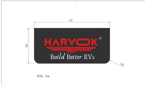 Harvok | Stone Guard Mud Flap Big - 640 x 290MM | Spare Parts