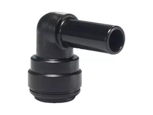 JG | 12MM  Black Acetal Stem Elbow | Spare Parts